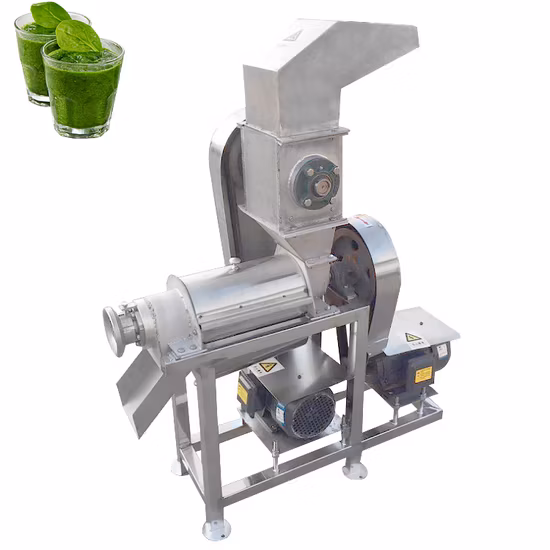 Extracteur de jus à vis de haute qualité Presse-agrumes industriel pour fruits et légumes Usine de transformation automatique de jus d'ananas Presse-agrumes industriel en acier inoxydable à froid